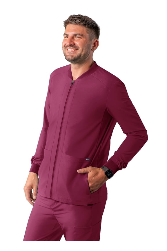 Addition Scrubs For Men - Zippered Bomber Scrub Jacket
