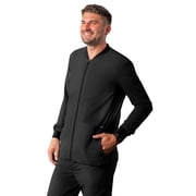 Adar Addition Scrubs For Men - Zippered Bomber Scrub Jacket