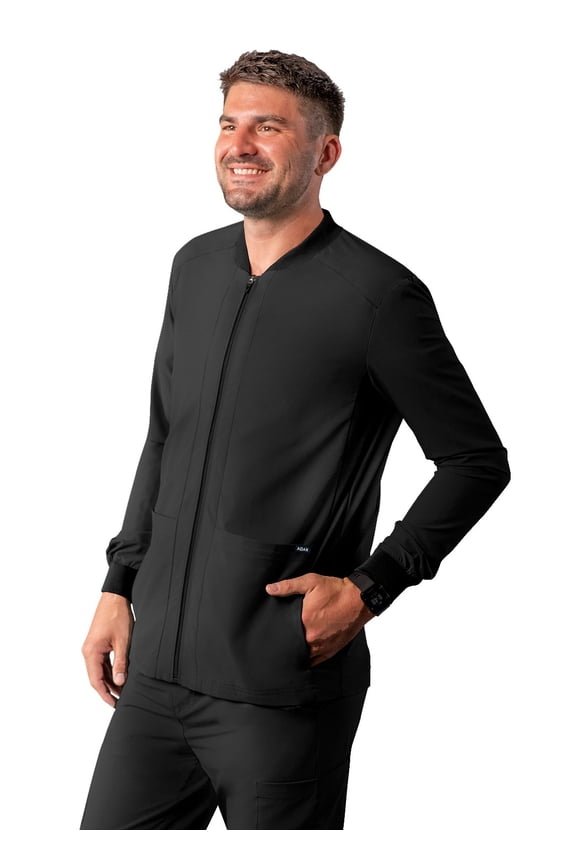 Addition Scrubs For Men - Zippered Bomber Scrub Jacket