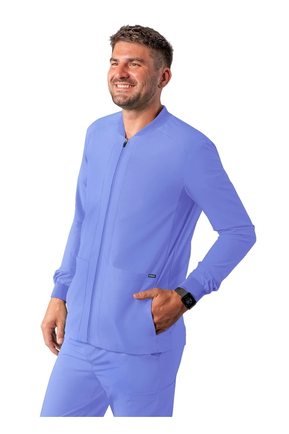 Addition Scrubs For Men - Zippered Bomber Scrub Jacket
