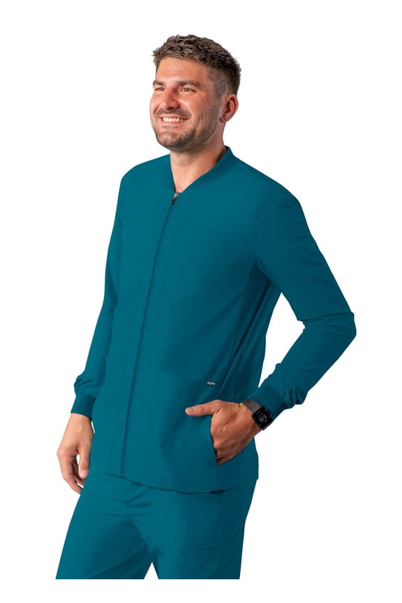 Addition Scrubs For Men - Zippered Bomber Scrub Jacket