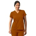 thumbnail image 1 of Adar Addition Scrubs For Women - Modern V-Neck Scrub Top - A6008 - Caramel - XXS, 1 of 7