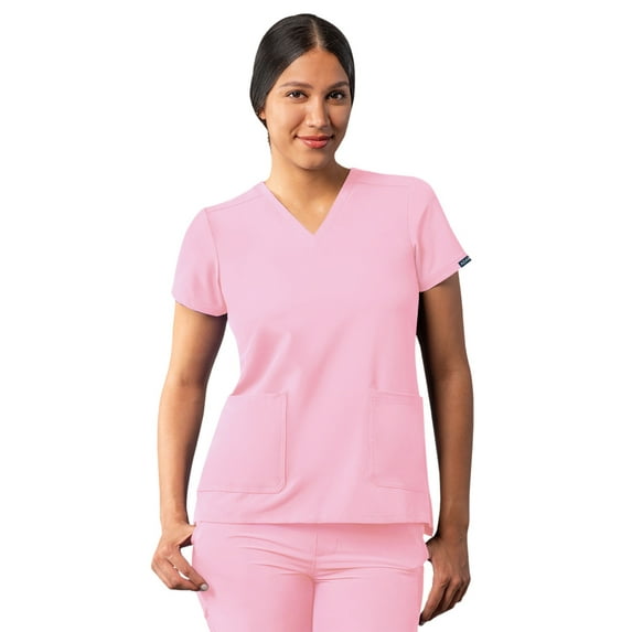 Adar Addition Scrubs For Women - Modern V-Neck Scrub Top