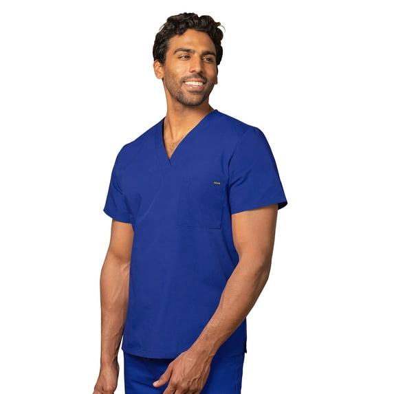 Adar Universal Unisex Scrubs - V Neck Tunic Scrub Top - 6011 - Royal Blue - S
