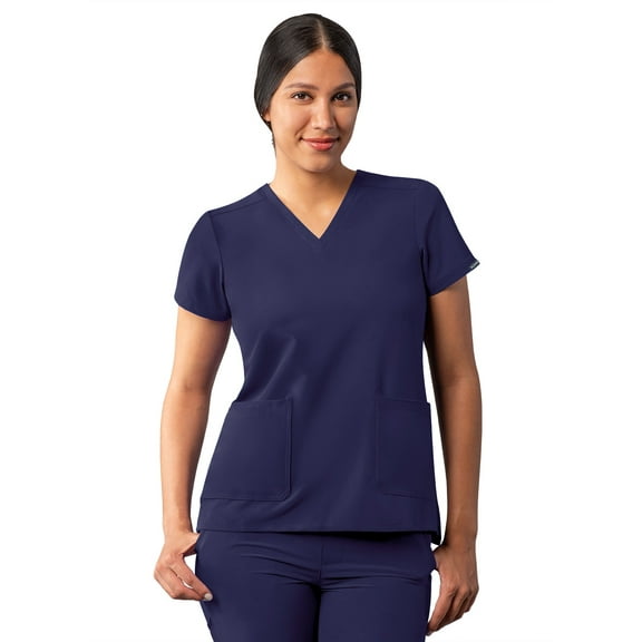 Adar Addition Scrubs For Women - Modern V-Neck Scrub Top