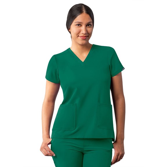 Adar Addition Scrubs For Women - Modern V-Neck Scrub Top