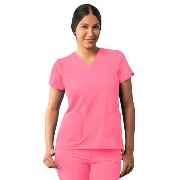 Adar Addition Scrubs For Women - Modern V-Neck Scrub Top