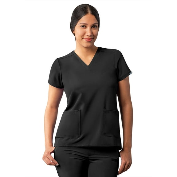 Adar Addition Scrubs For Women - Modern V-Neck Scrub Top