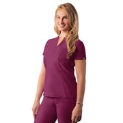 Adar Addition Scrubs For Women - Notched V-Neck Scrub Top