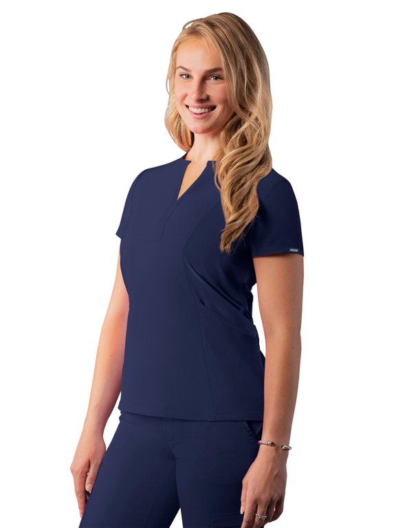 Addition Scrubs For Women - Notched V-Neck Scrub Top