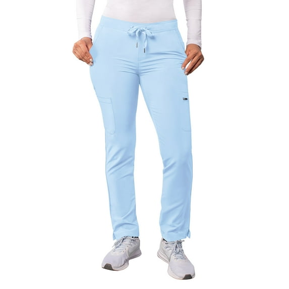 Adar Addition Scrubs For Women - Skinny Leg Cargo Drawstring Scrub Pants