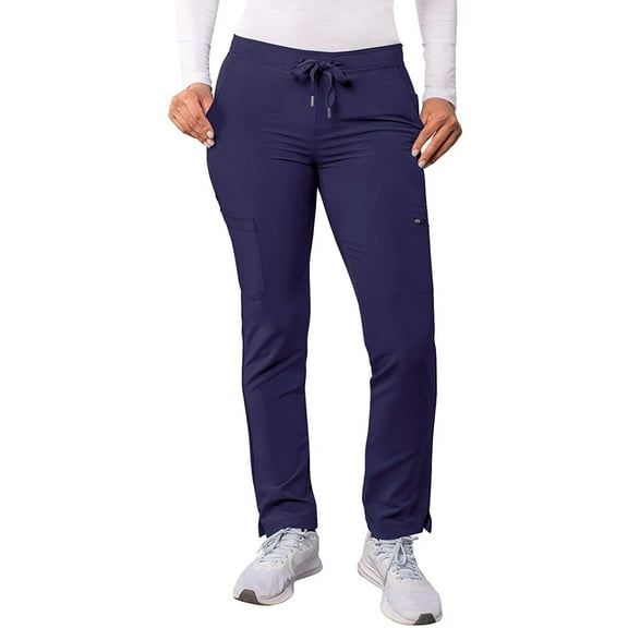 Adar Addition Scrubs For Women - Skinny Leg Cargo Drawstring Scrub Pants
