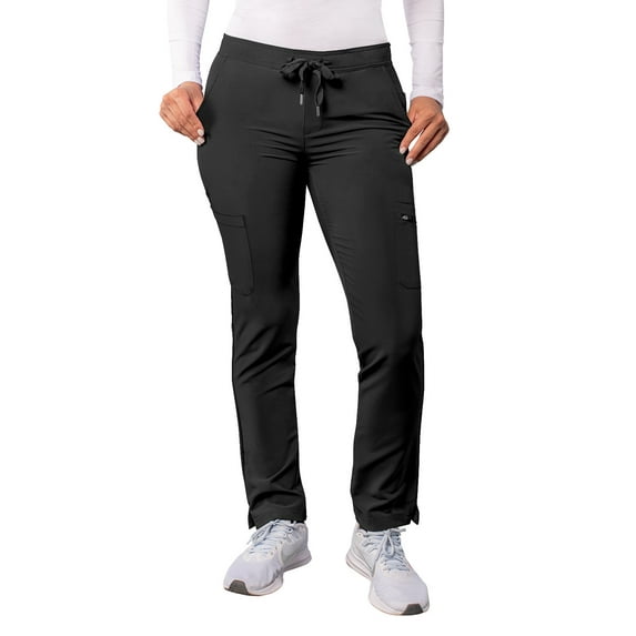 Adar Addition Scrubs For Women - Skinny Leg Cargo Drawstring Scrub Pants