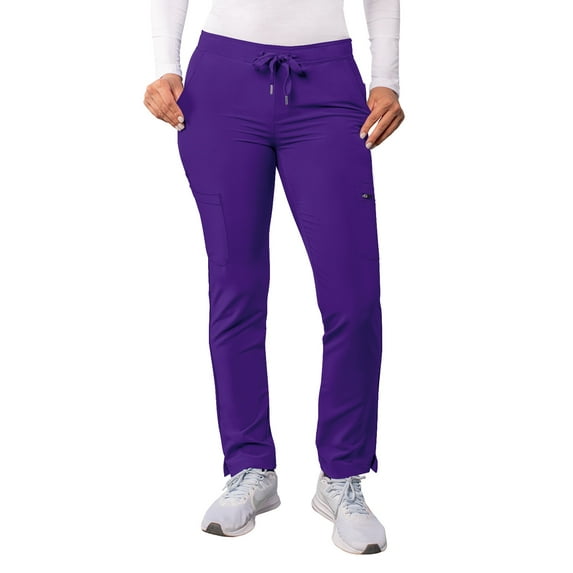 Adar Addition Scrubs For Women - Skinny Leg Cargo Drawstring Scrub Pants