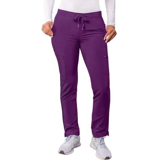 Adar Addition Scrubs For Women - Skinny Leg Cargo Drawstring Scrub Pants