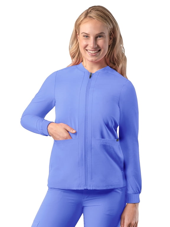 Addition Scrubs For Women - Zippered Bomber Scrub Jacket