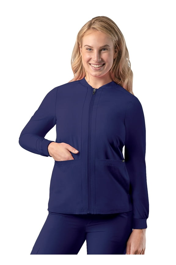 Addition Scrubs For Women - Zippered Bomber Scrub Jacket
