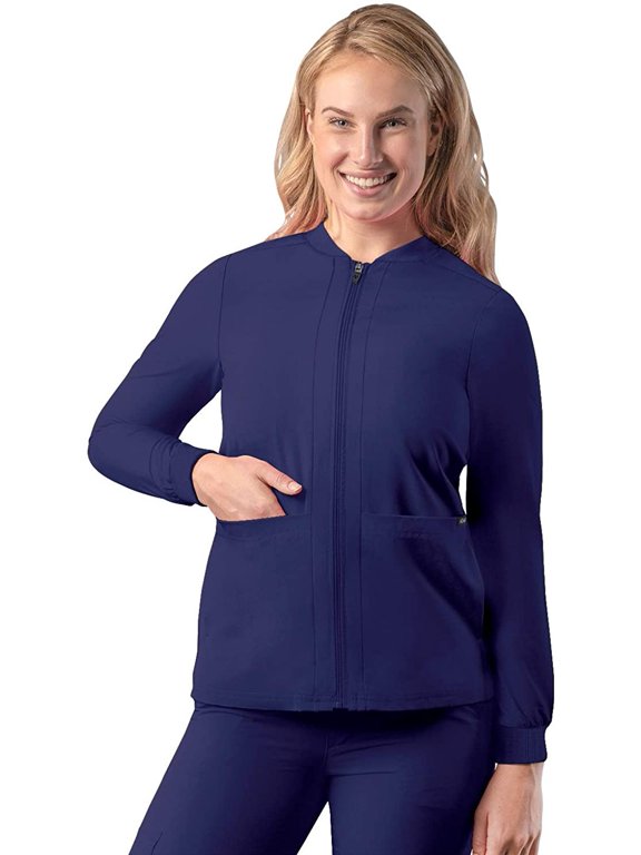 Addition Scrubs For Women - Zippered Bomber Scrub Jacket