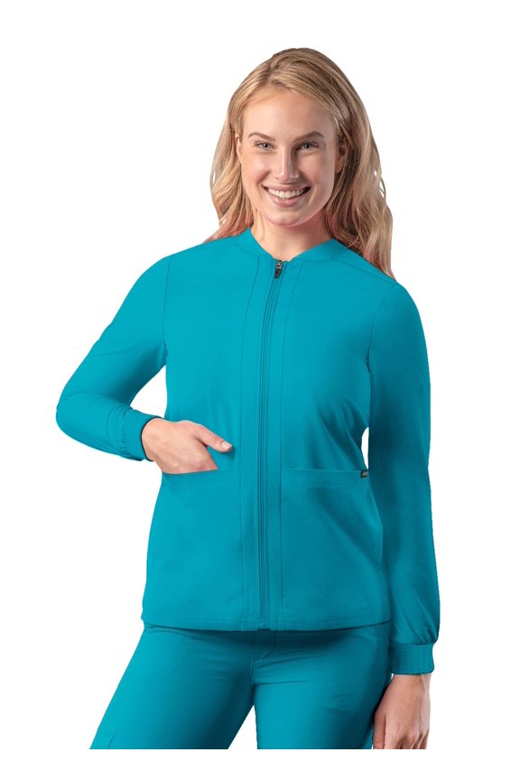 Addition Scrubs For Women - Zippered Bomber Scrub Jacket