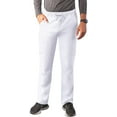 thumbnail image 1 of Adar Addition Scrubs for Men - Slim Leg Cargo Drawstring Scrub Pants - A6106 - White - 3X, 1 of 8