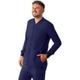 thumbnail image 1 of Adar Addition Scrubs for Men - Zippered Bomber Scrub Jacket - A6206 - Navy - 2X, 1 of 8