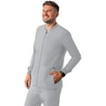 thumbnail image 1 of Adar Addition Scrubs for Men - Zippered Bomber Scrub Jacket - A6206 - Silver Gray - XL, 1 of 8