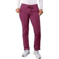 thumbnail image 1 of Adar Addition Scrubs for Women - Skinny Leg Cargo Drawstring Scrub Pants - A6104P - Wine - L, 1 of 7