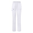 thumbnail image 1 of Adar Indulgence Womens Low Rise Tapered Leg 6 Pocket Drawstring Scrub Pants - 4100T - Wht - XS, 1 of 7