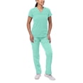 thumbnail image 1 of Adar Pro Everyday Expert Scrub Set For Women - Curved V-Neck Scrub Top & Tapered Drawstring Scrub Pants, 1 of 7
