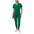 thumbnail image 1 of Adar Pro Flawless Plus Scrub Set For Women - Elevated V-Neck Top & Jogger Scrub Pants, 1 of 7
