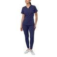 thumbnail image 1 of Adar Pro Flawless Plus Scrub Set For Women - Elevated V-Neck Top & Jogger Scrub Pants, 1 of 7