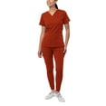 thumbnail image 1 of Adar Pro Flawless Plus Scrub Set For Women - Elevated V-Neck Top & Jogger Scrub Pants, 1 of 7