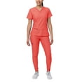 thumbnail image 1 of Adar Pro Flawless Plus Scrub Set For Women - Elevated V-Neck Top & Jogger Scrub Pants, 1 of 7