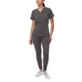 thumbnail image 1 of Adar Pro Flawless Plus Scrub Set For Women - Elevated V-Neck Top & Jogger Scrub Pants, 1 of 7