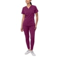 thumbnail image 1 of Adar Pro Flawless Plus Scrub Set For Women - Elevated V-Neck Top & Jogger Scrub Pants, 1 of 8
