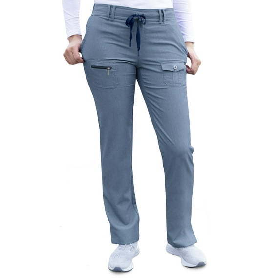 Adar Pro Heather Scrubs For Women - Slim Fit Tapered Scrub Pants