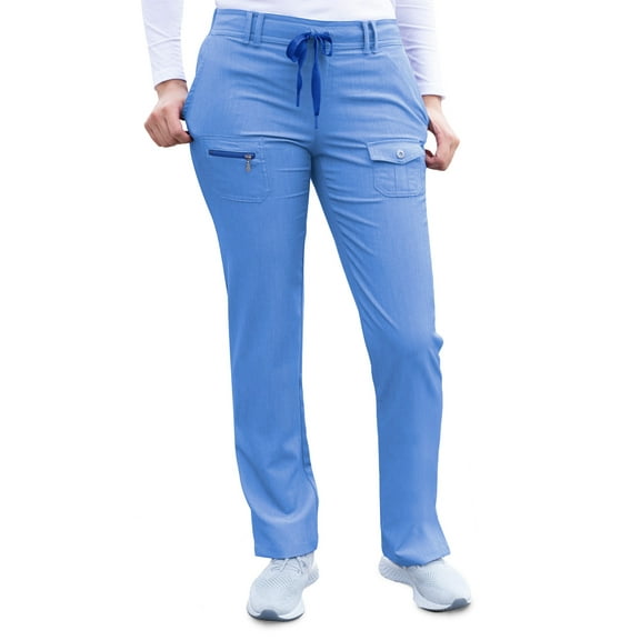 Adar Pro Heather Scrubs For Women - Slim Fit Tapered Scrub Pants