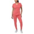 thumbnail image 1 of Adar Pro Modern Athletic Scrub Set For Women - Modern V-Neck Scrub Top & Yoga Jogger Scrub Pants, 1 of 5