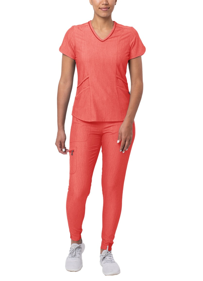 Adar Pro Flawless Plus Scrub Set Per Donna - Top Con Scollo A V E Pantaloni Della Tuta~p113249441 - Foto 7
