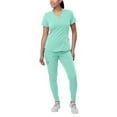 thumbnail image 1 of Adar Pro Modern Athletic Scrub Set For Women - Modern V-Neck Scrub Top & Yoga Jogger Scrub Pants, 1 of 7