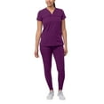thumbnail image 1 of Adar Pro Movement Booster Scrub Set For Women - Sweetheart V-Neck Scrub Top & Yoga Jogger Scrub Pants, 1 of 7