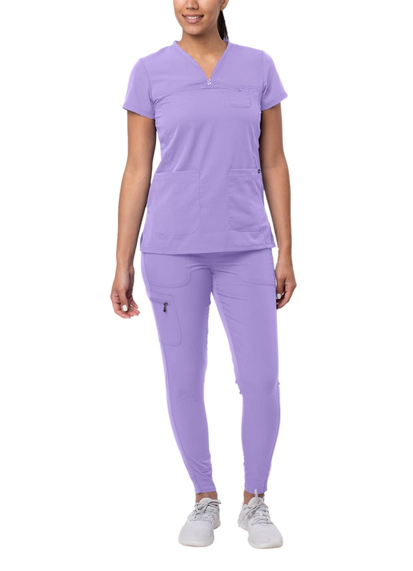 Adar Pro Movement Booster Scrub Set For Women Sweetheart VNeck Scrub