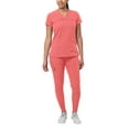 thumbnail image 1 of Adar Pro Movement Booster Scrub Set For Women - Sweetheart V-Neck Scrub Top & Yoga Jogger Scrub Pants, 1 of 7