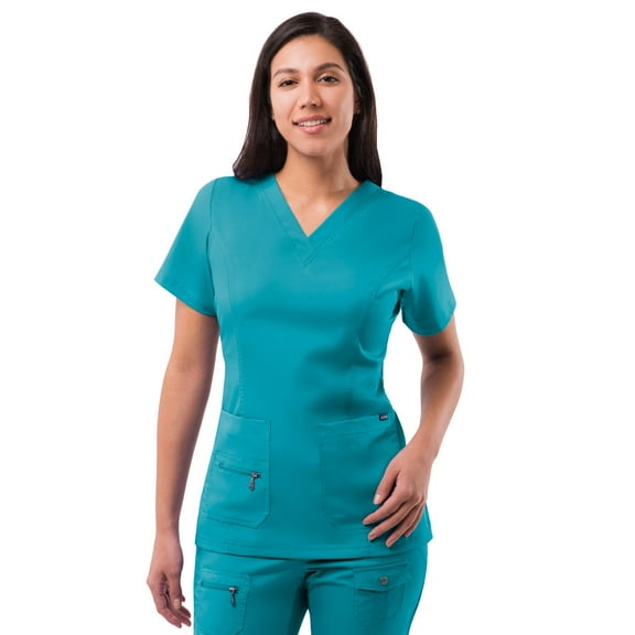 Adar Pro Scrubs For Women - Elevated V-Neck Scrub Top