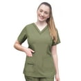thumbnail image 1 of Adar Pro Scrubs For Women - Elevated V-Neck Scrub Top, 1 of 7