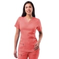 thumbnail image 1 of Adar Pro Scrubs For Women - Elevated V-Neck Scrub Top - P4212 - Rapture Rose - XL, 1 of 7