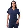 thumbnail image 1 of Adar Pro Scrubs For Women - Elevated V-Neck Scrub Top - P4212 - Navy - XS, 1 of 7