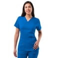 thumbnail image 1 of Adar Pro Scrubs For Women - Elevated V-Neck Scrub Top - P4212 - Royal Blue - 2X, 1 of 7