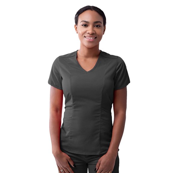 Adar Pro Scrubs For Women - Modern V-Neck Scrub Top