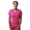thumbnail image 1 of Adar Pro Scrubs For Women - Modern V-Neck Scrub Top - P7002 - Fruit Punch - S, 1 of 7